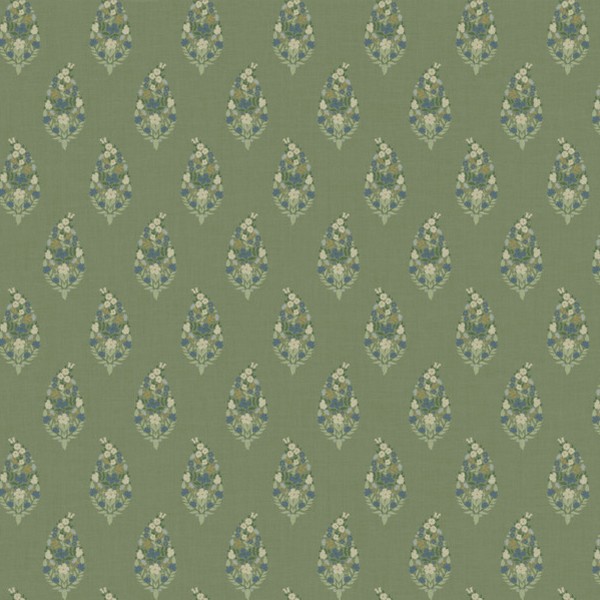 Paisley Green Wallpaper