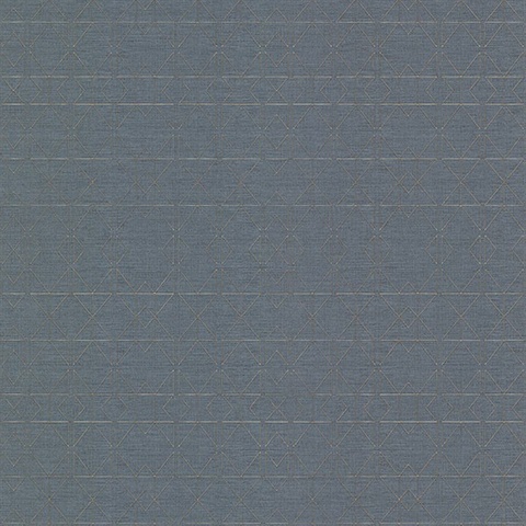 Paititi Denim Diamond Trellis Wallpaper