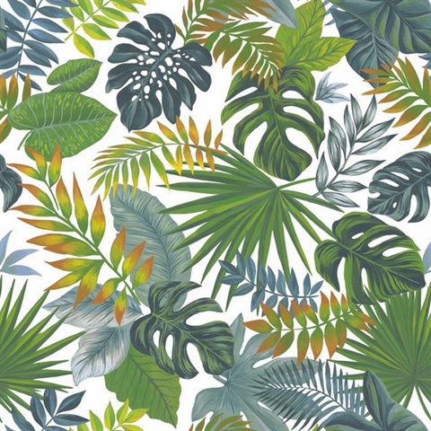 Palm Frond Toss Peel & Stick Wallpaper