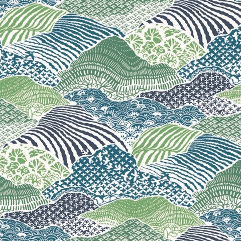 Palm Green Shangri-La Peel & Stick Wallpaper