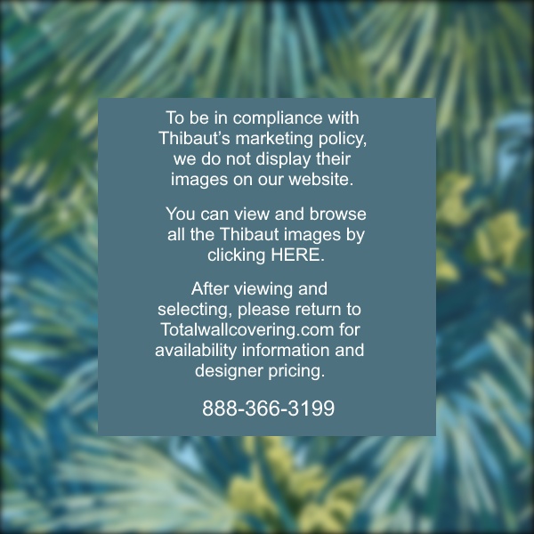 Palmier Citron and Blue Wallpaper