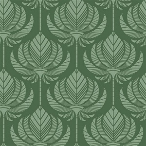 Palmier Green Lotus Fan Wallpaper