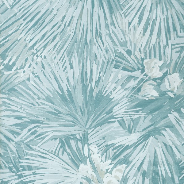 Palmier Spa Blue Wallpaper