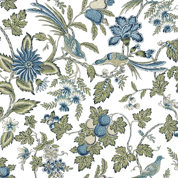 Parterre Blue Wallpaper