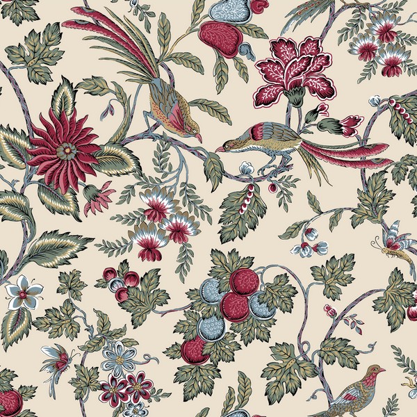 Parterre Raspberry Wallpaper