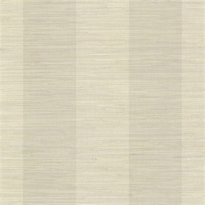 Pasadena Neutral Grasscloth Stripe Wallpaper