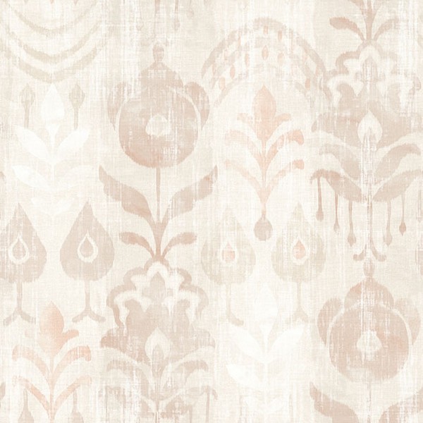 Pavord Pink Floral Shibori Wallpaper