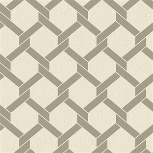 Payton Grey Hexagon Trellis Wallpaper