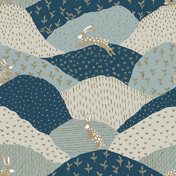 Peter Blue Rabbit Fields Wallpaper