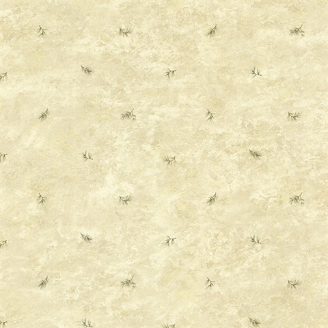 Pine Valley Sand Sprig Toss Wallpaper