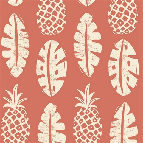 Pineapple Block Print P & S Wallpaper