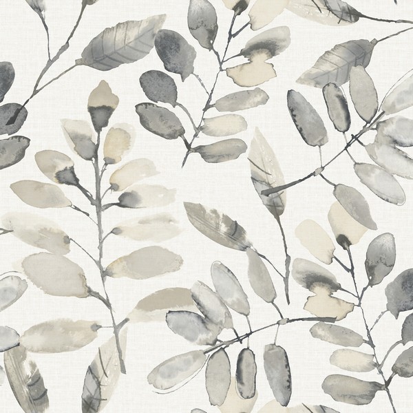 Pinnate Charcoal Leaves Wallpaper