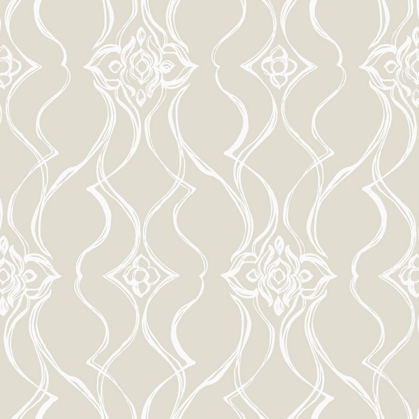 Pirouette Beige Wallpaper