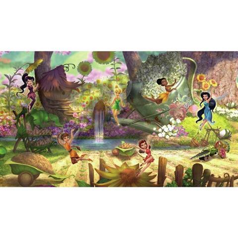 Disney Fairies Pixie Hollow Mural 6' X 10.5' - Ultra-Strippable