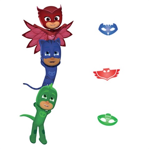 Pj Masks Superheroes Peel And Stick Giant Wall Decals