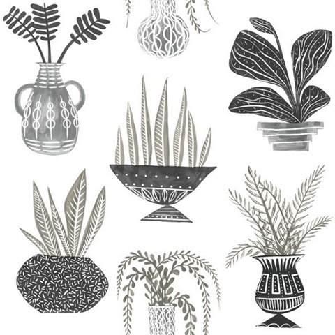 Plant Party Peel and Stick Wallpaper