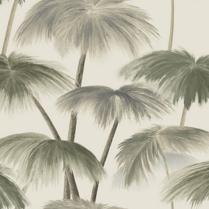 Plein Air Palms Vintage Wallpaper
