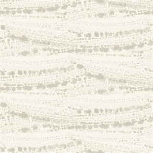 Rannell Beige Abstract Scallop Wallpaper