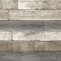 Porter Brown Weathered Plank Wallpaper