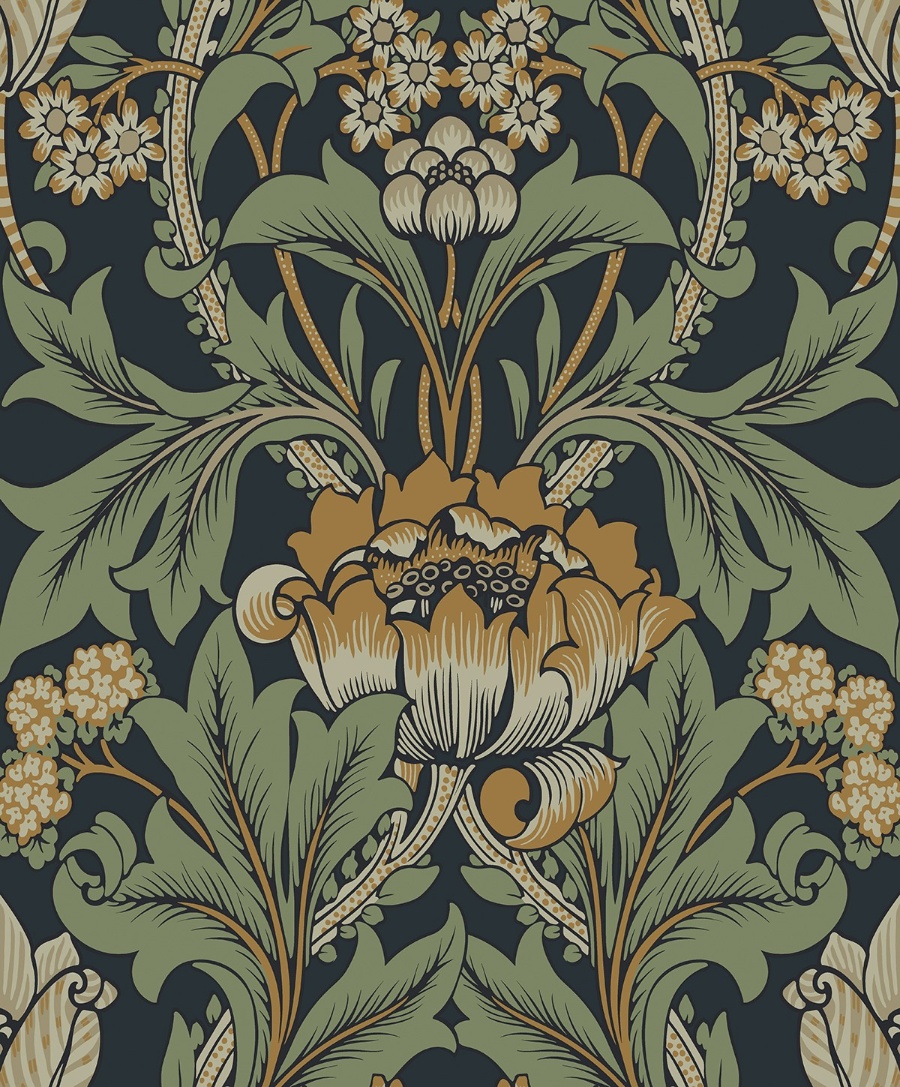 Primrose Garden Floral Prepasted Wallpaper