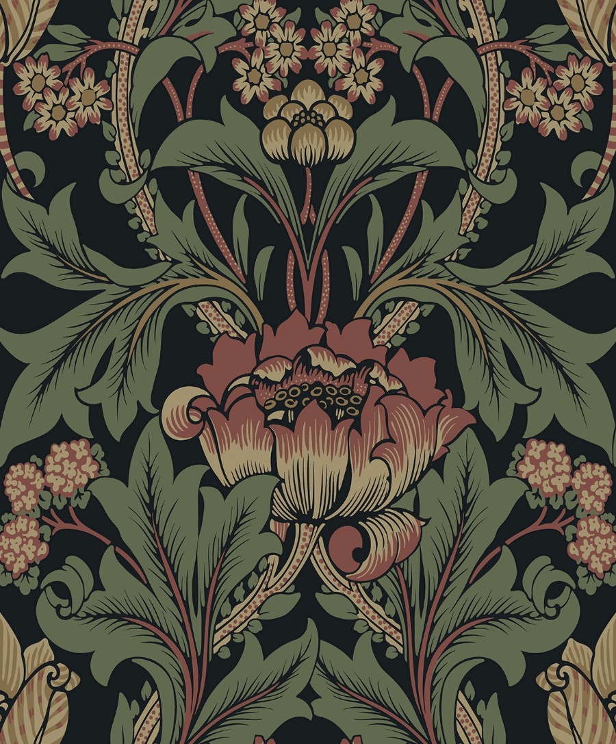 Primrose Garden Floral Prepasted Wallpaper