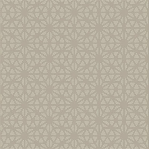 Prism White Geometric Wallpaper