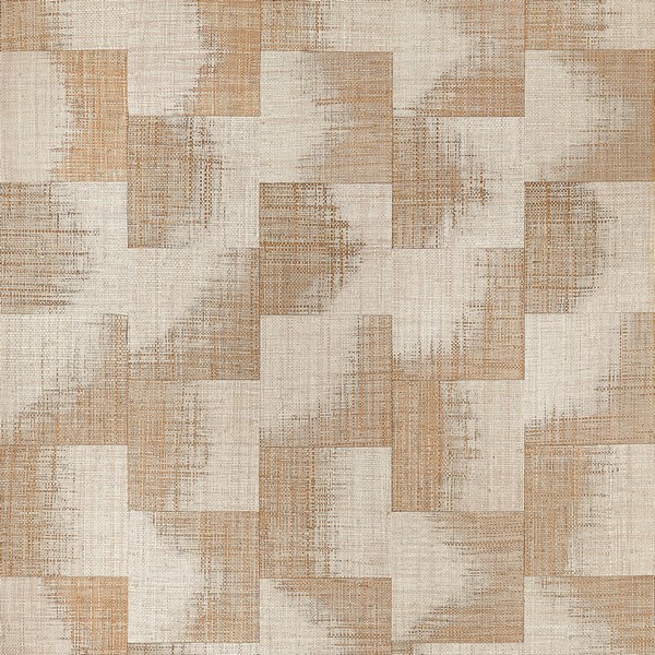 Raffia Squares Beige Wallpaper