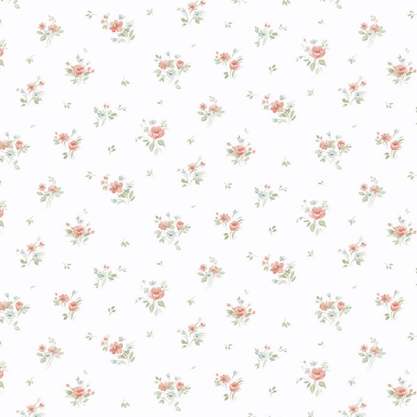 Rainbow Floral Wallpaper