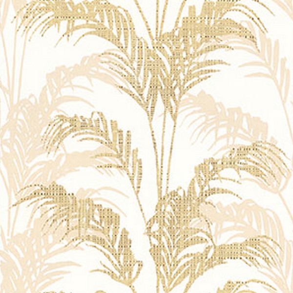 Rattan Gold Palm Wallpaper