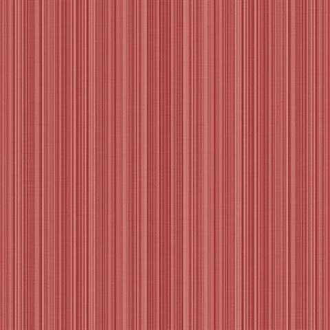 Red Stria Stripe Wallpaper