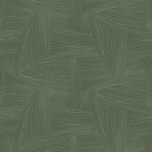 Reid Evergreen Woven Geometric Wallpaper