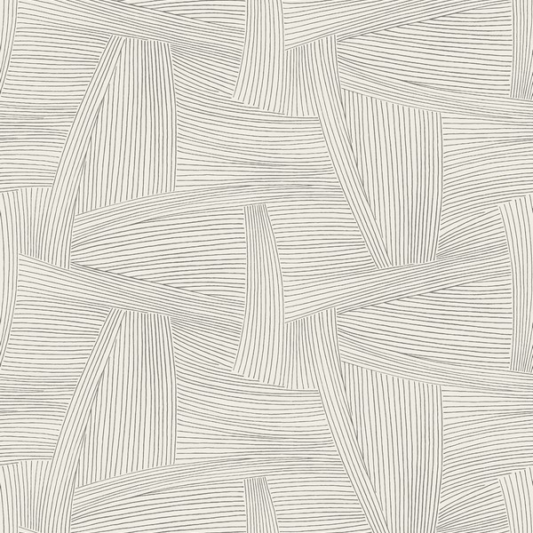 Reid Grey Woven Geometric Wallpaper