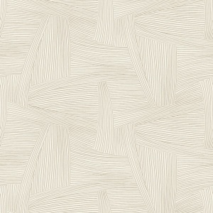 Reid Light Brown Woven Geometric Wallpaper