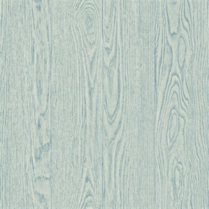 Remi Light Blue Wood Wallpaper