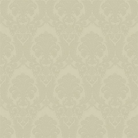 Renatta Gold Damask Wallpaper