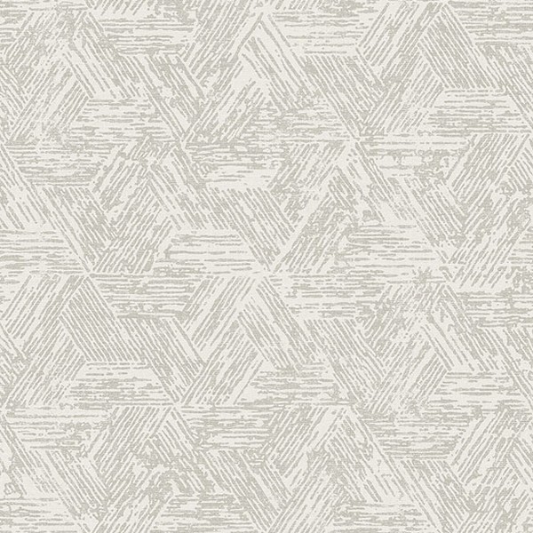 Retreat Grey Quilted Geometric Wallpaper