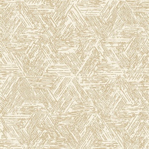 Retreat Light Brown Quilted Geometric Wallpaper