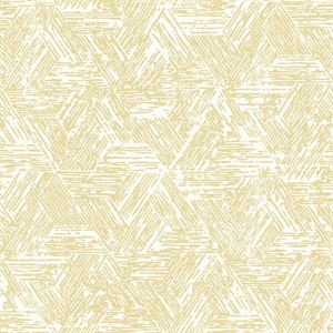 Retreat Yellow Quilted Geometric Wallpaper