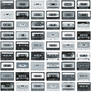 Retro Cassettes Peel & Stick Wallpaper