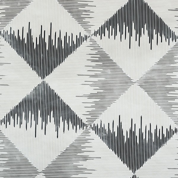 Reuben Grey Ikat Wallpaper