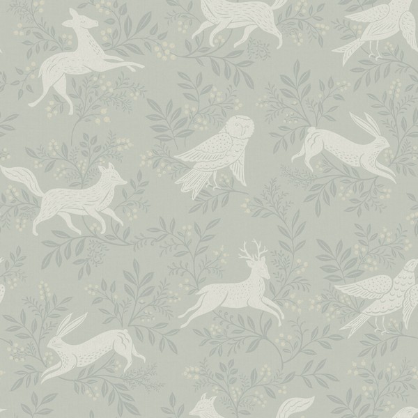 Revelry Sage Forest Frolic Wallpaper