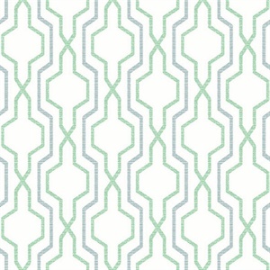 Rion Green Trellis Wallpaper