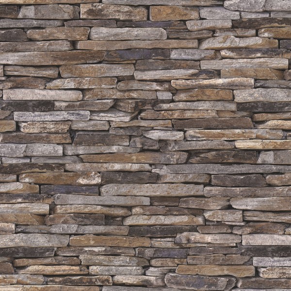 Rocky Retreat Motif Wallpaper