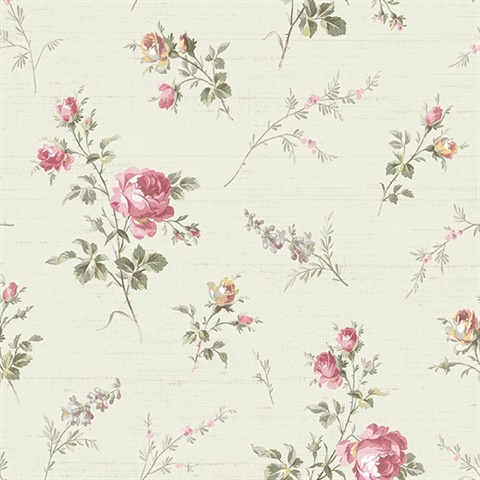Rose Bloom Floral Wallpaper