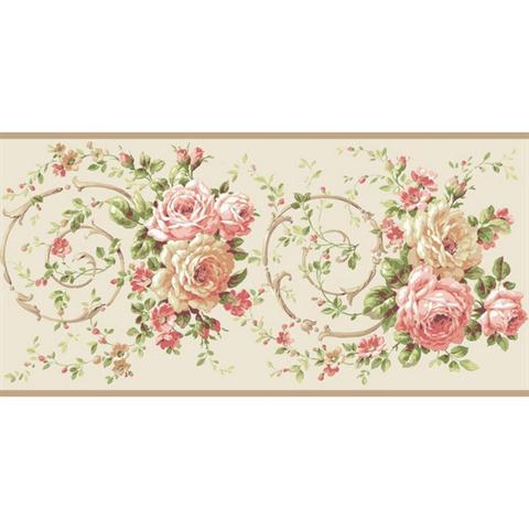 Rose Floral Scroll