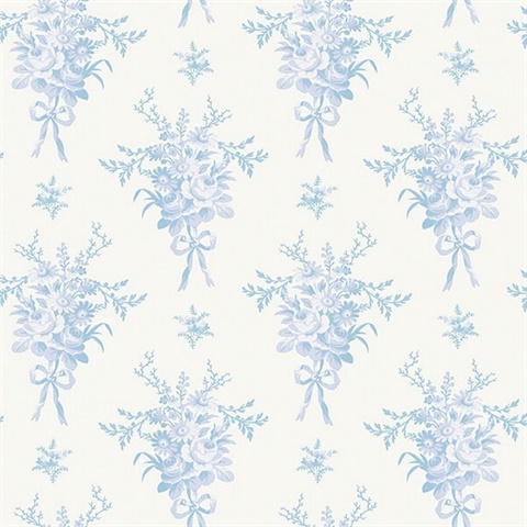 Rosie Arrangements Icey Winters Bouquet Toss Wallpaper