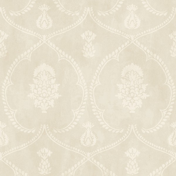 Royal Damask Beige Wallpaper
