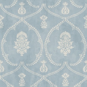 Royal Damask Blue Wallpaper