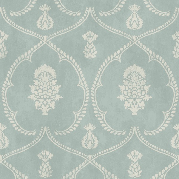 Royal Damask Jade Wallpaper