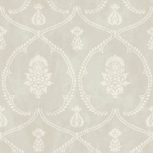 Royal Damask Soft Grey Wallpaper